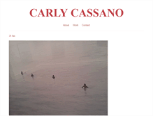 Tablet Screenshot of carlycassano.com